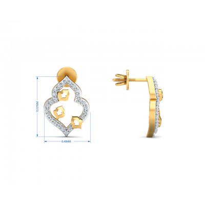 Ella diamond Pendant set in Gold